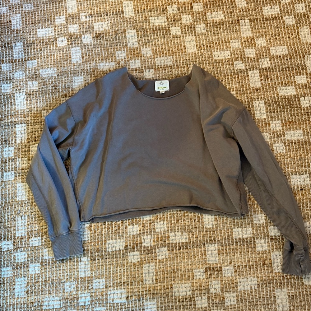 Aerie Cropped Shirt